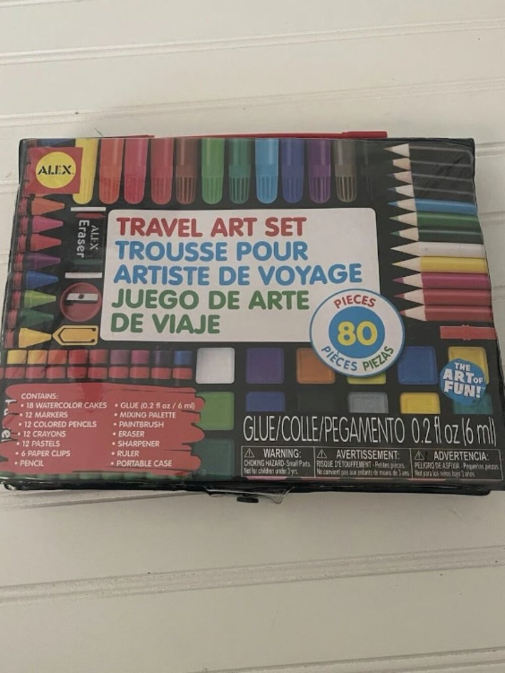 New Alex Travel Art Set 80 Pieces